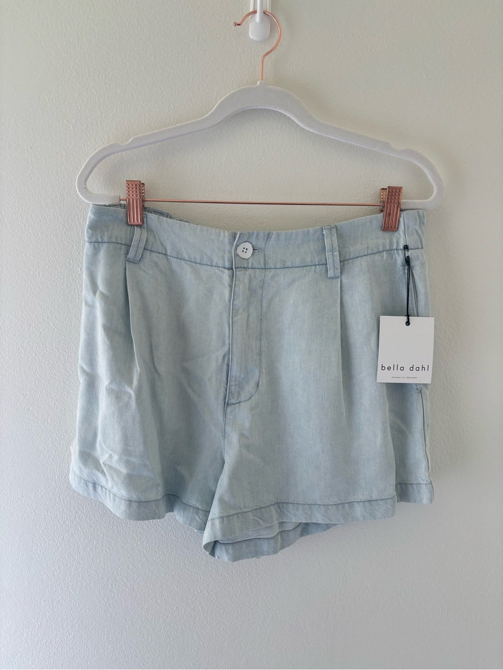 Bella Dahl Light Blue Relaxed Denim Shorts
